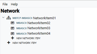 Network Items 3 and 4