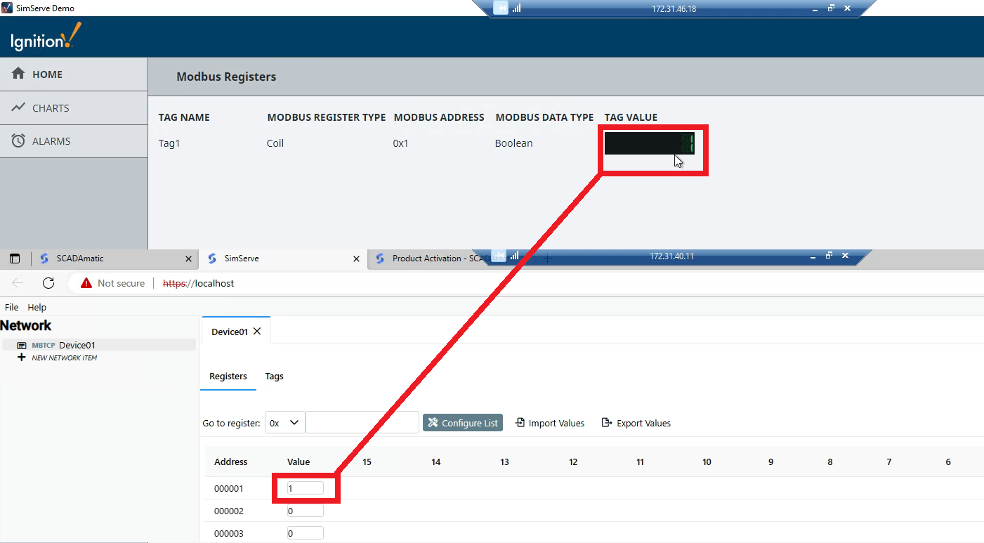 Connect Ignition to Modbus Device Using Device Simulator SCADAmatic