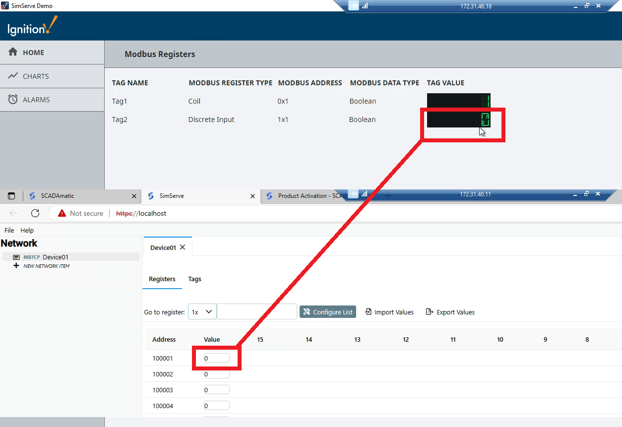 Connect Ignition to Modbus Device Using Device Simulator SCADAmatic